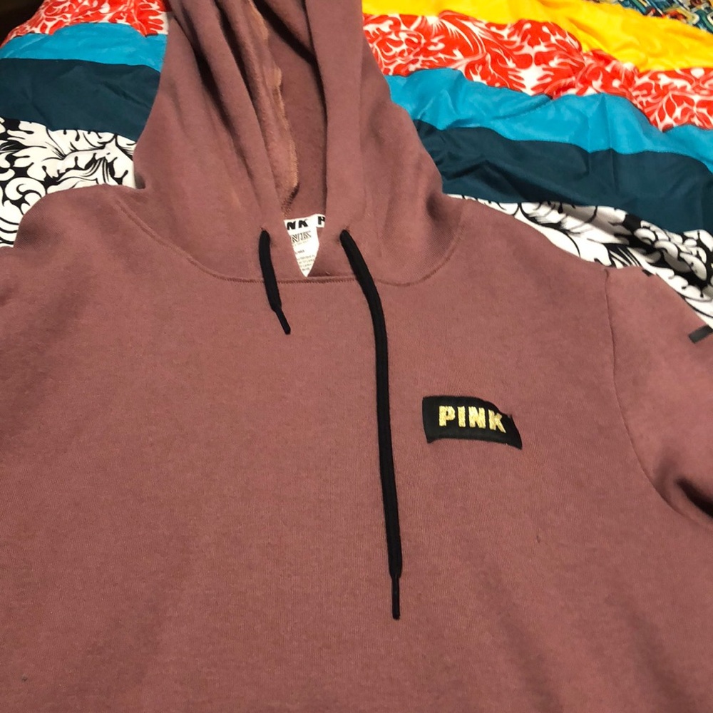 Pink pull over hoodie
